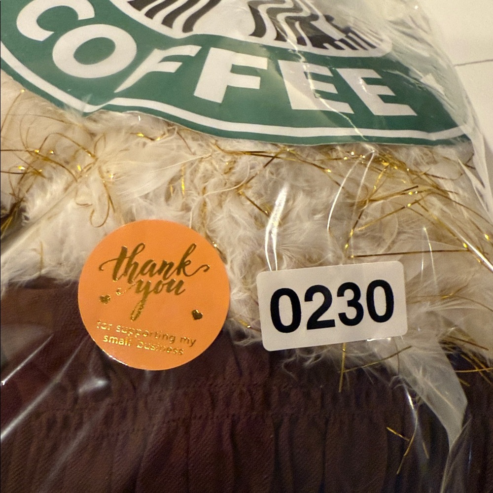 Starbucks Dark Green Apron with Logo Barista Costume. Unisex. - Picture 6 of 6